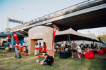 Commercial event for Westpac with stretch marquee tent